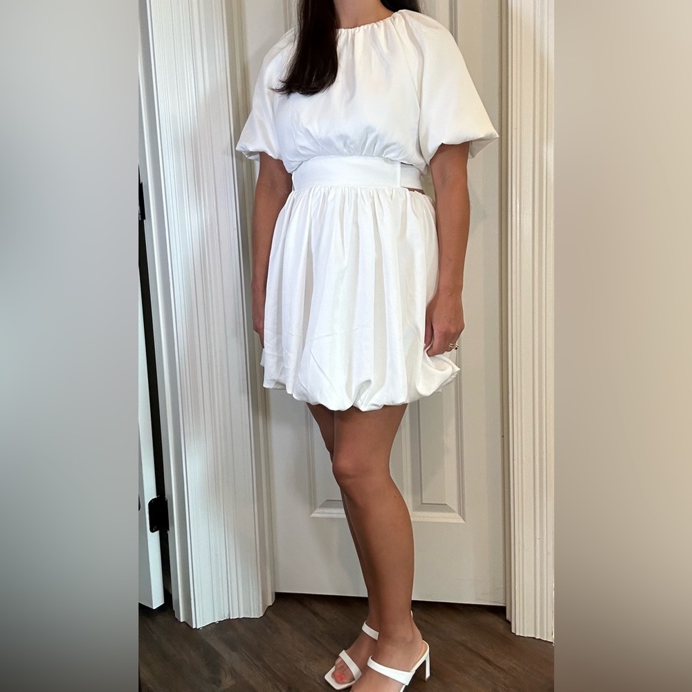 White Bride to be TCEC Bubble Dress